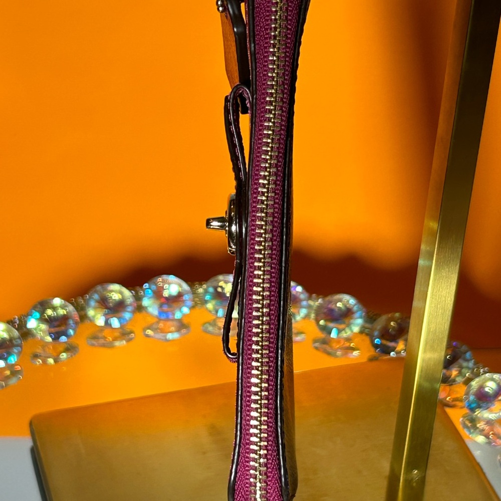 Coach Purple Wristlet Clutch - Picture 6 of 7